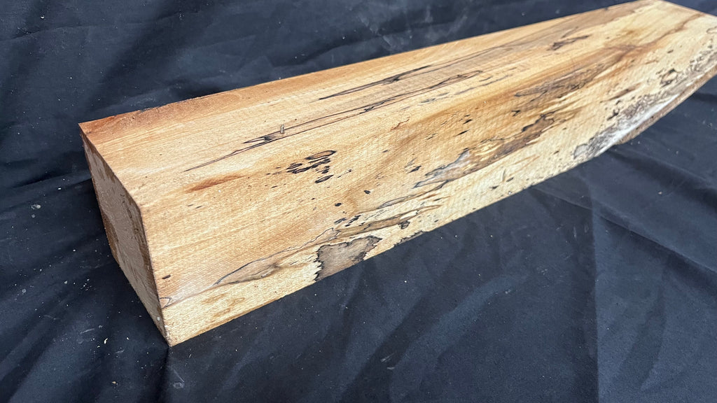 Spalted beech 589 x 91 mm A Grade Wood Turning Blank (407)