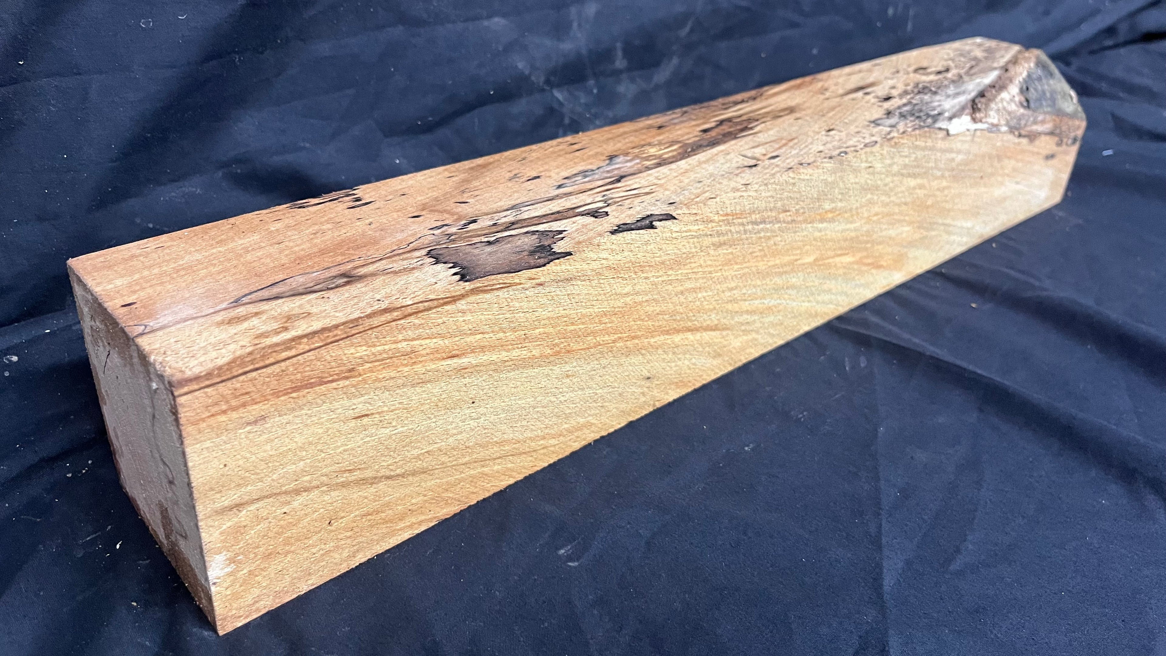 Spalted beech 589 x 91 mm A Grade Wood Turning Blank (407)