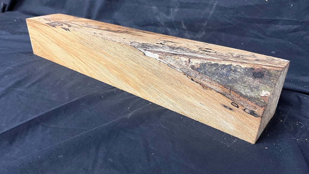 Spalted beech 589 x 91 mm A Grade Wood Turning Blank (407)