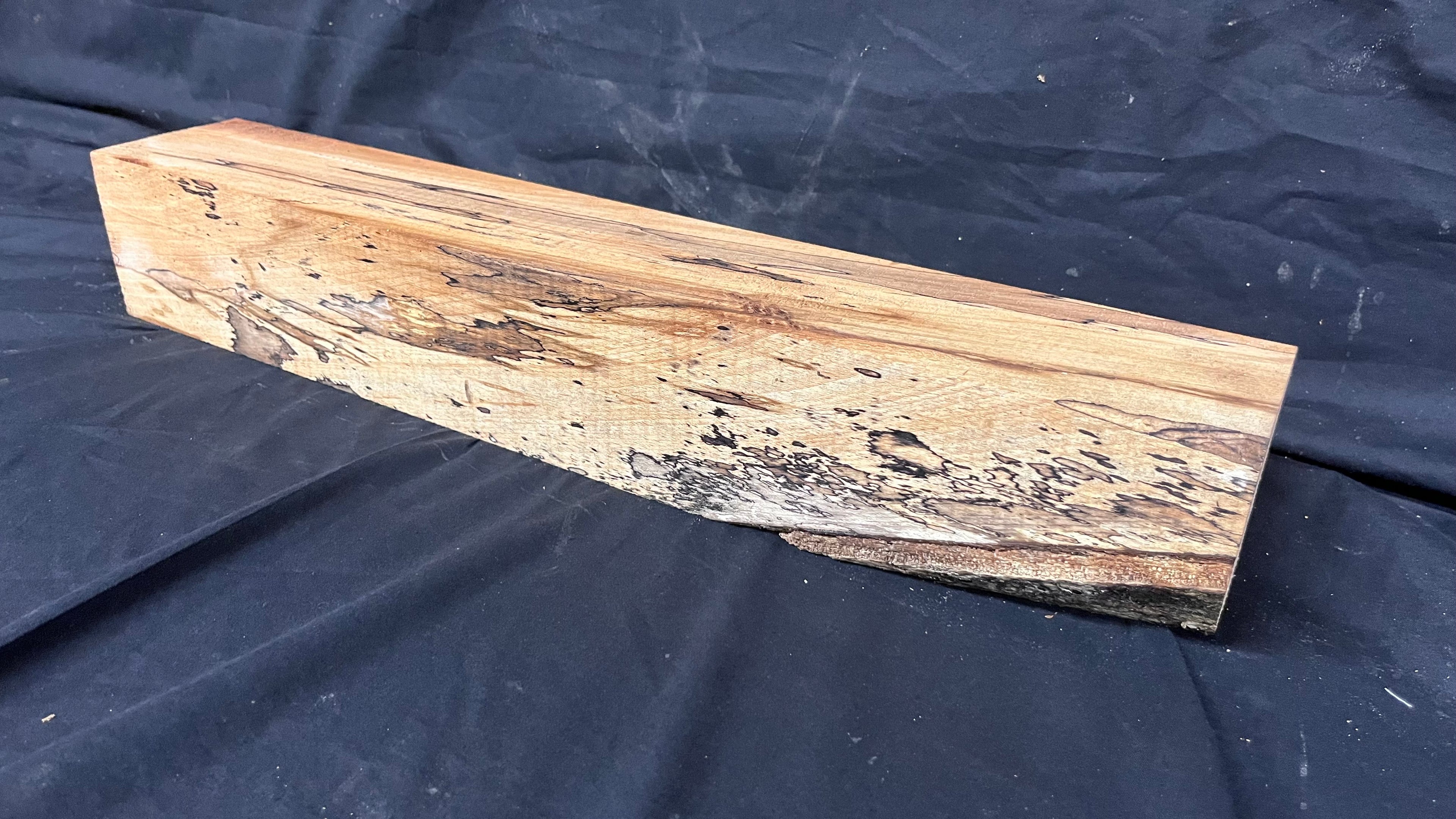 Spalted beech 589 x 91 mm A Grade Wood Turning Blank (407)