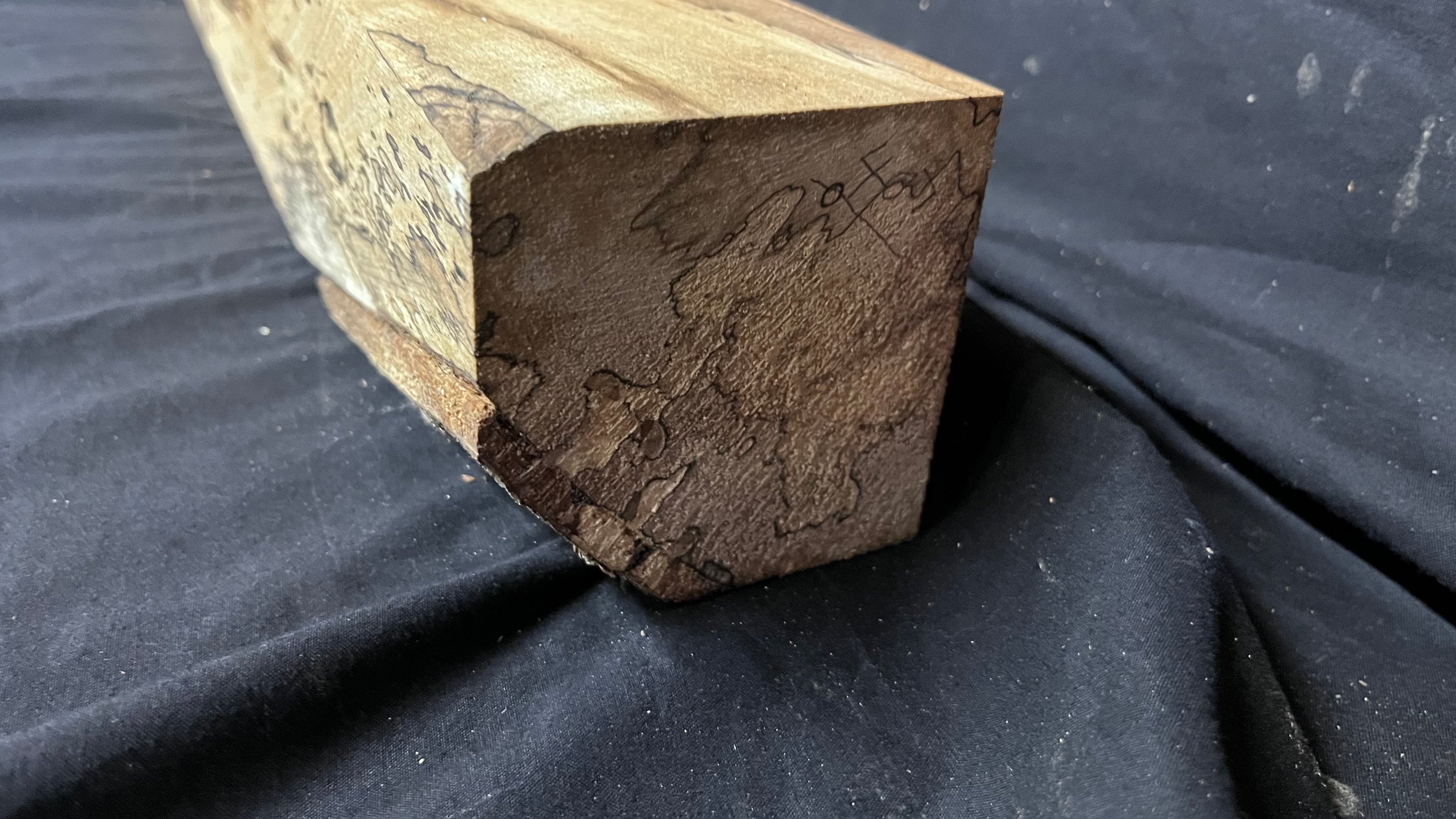 Spalted beech 589 x 91 mm A Grade Wood Turning Blank (407)