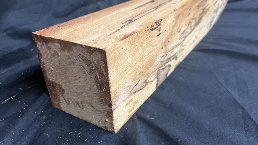 Spalted beech 589 x 91 mm A Grade Wood Turning Blank (407)