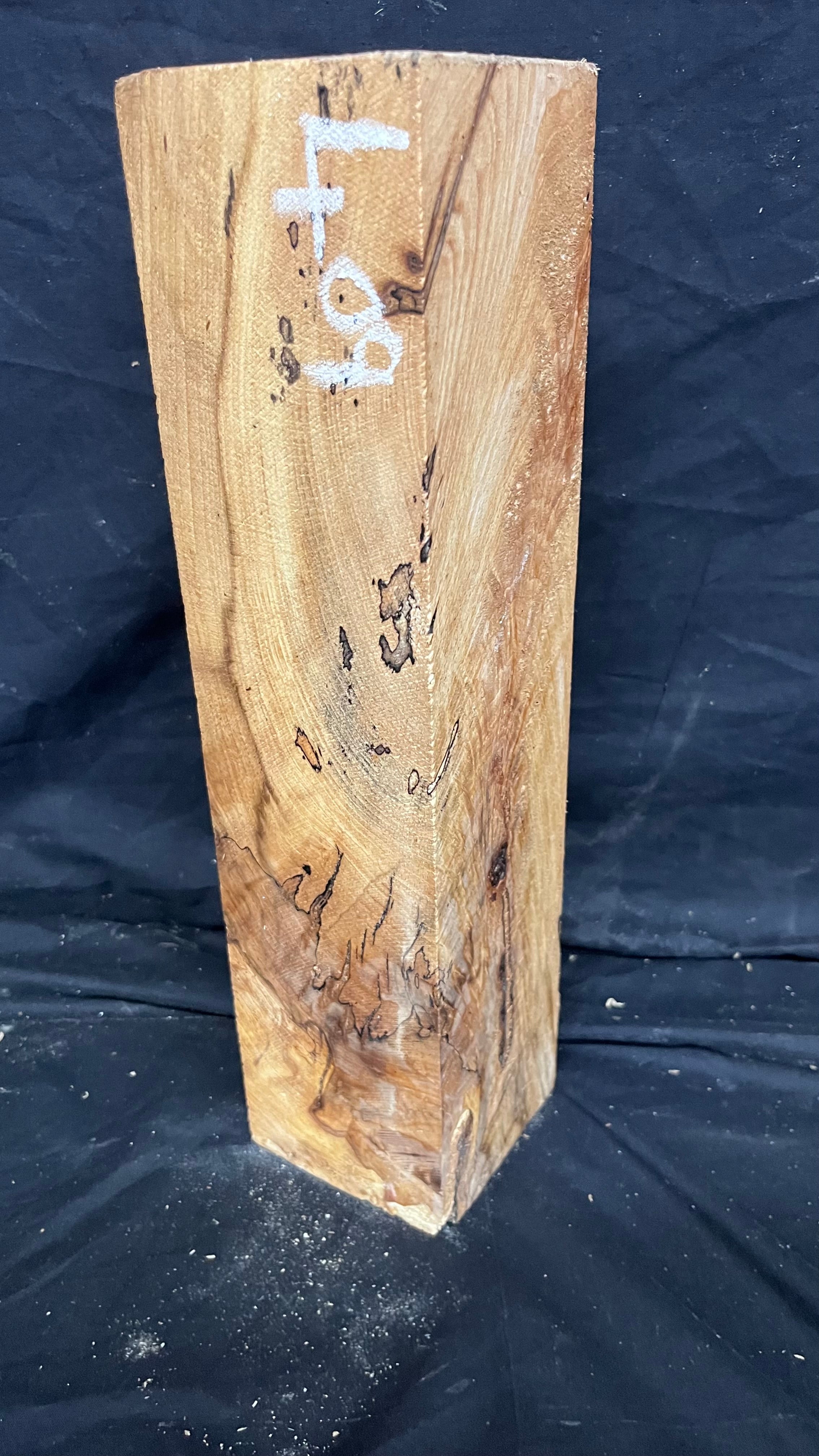 Spalted beech 383 x 93 mm B Grade Wood Turning Blank (409)