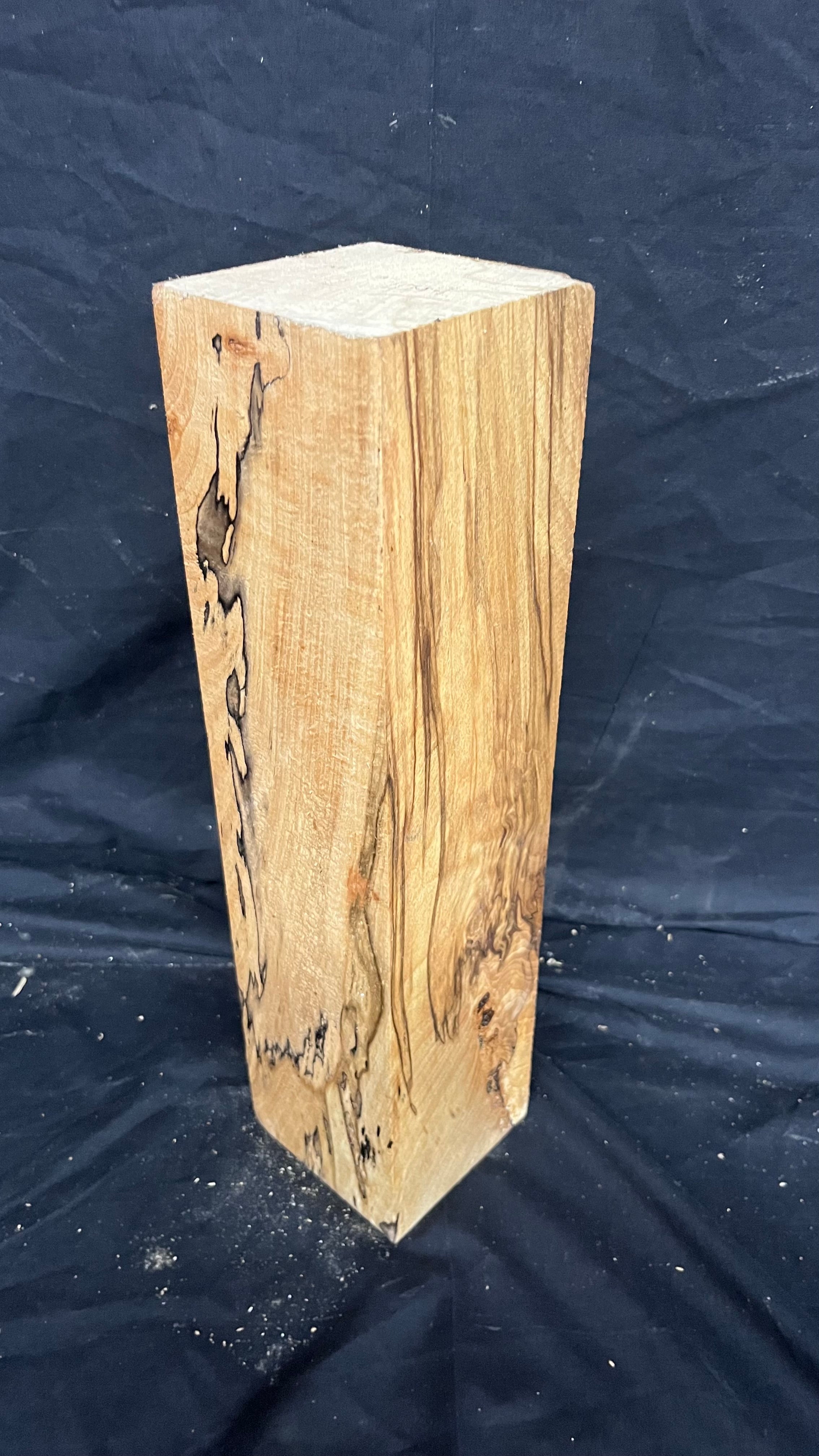 Spalted beech 383 x 93 mm B Grade Wood Turning Blank (409)