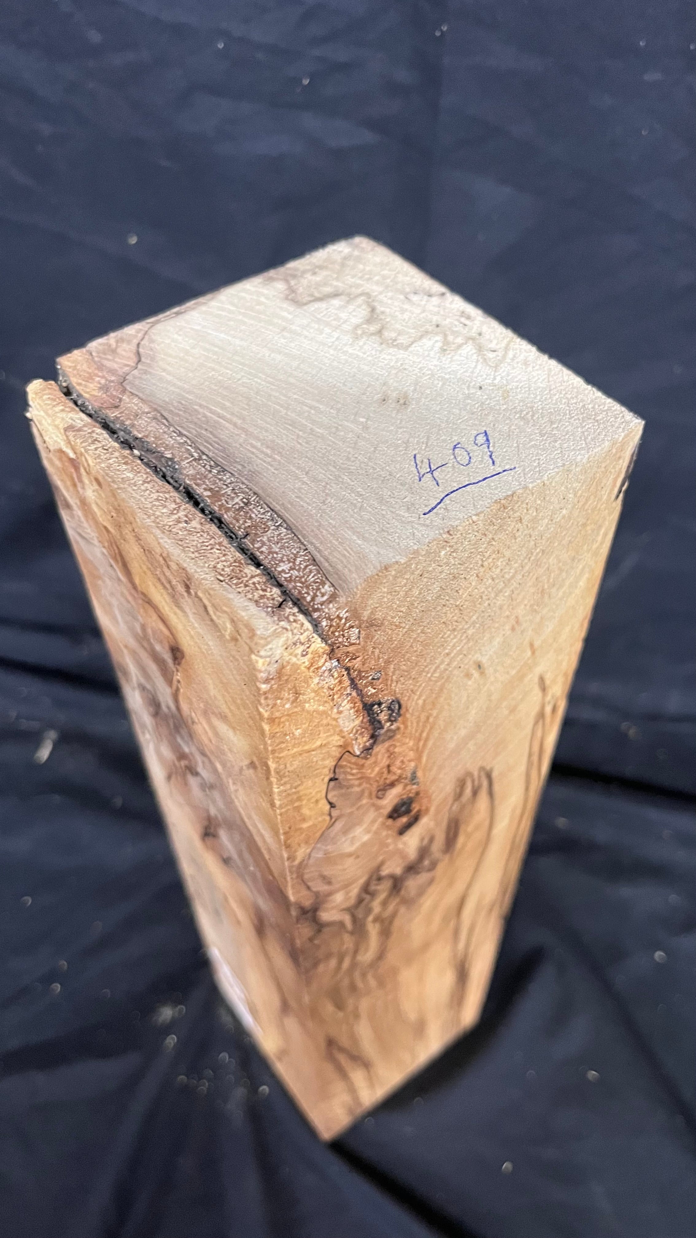 Spalted beech 383 x 93 mm B Grade Wood Turning Blank (409)
