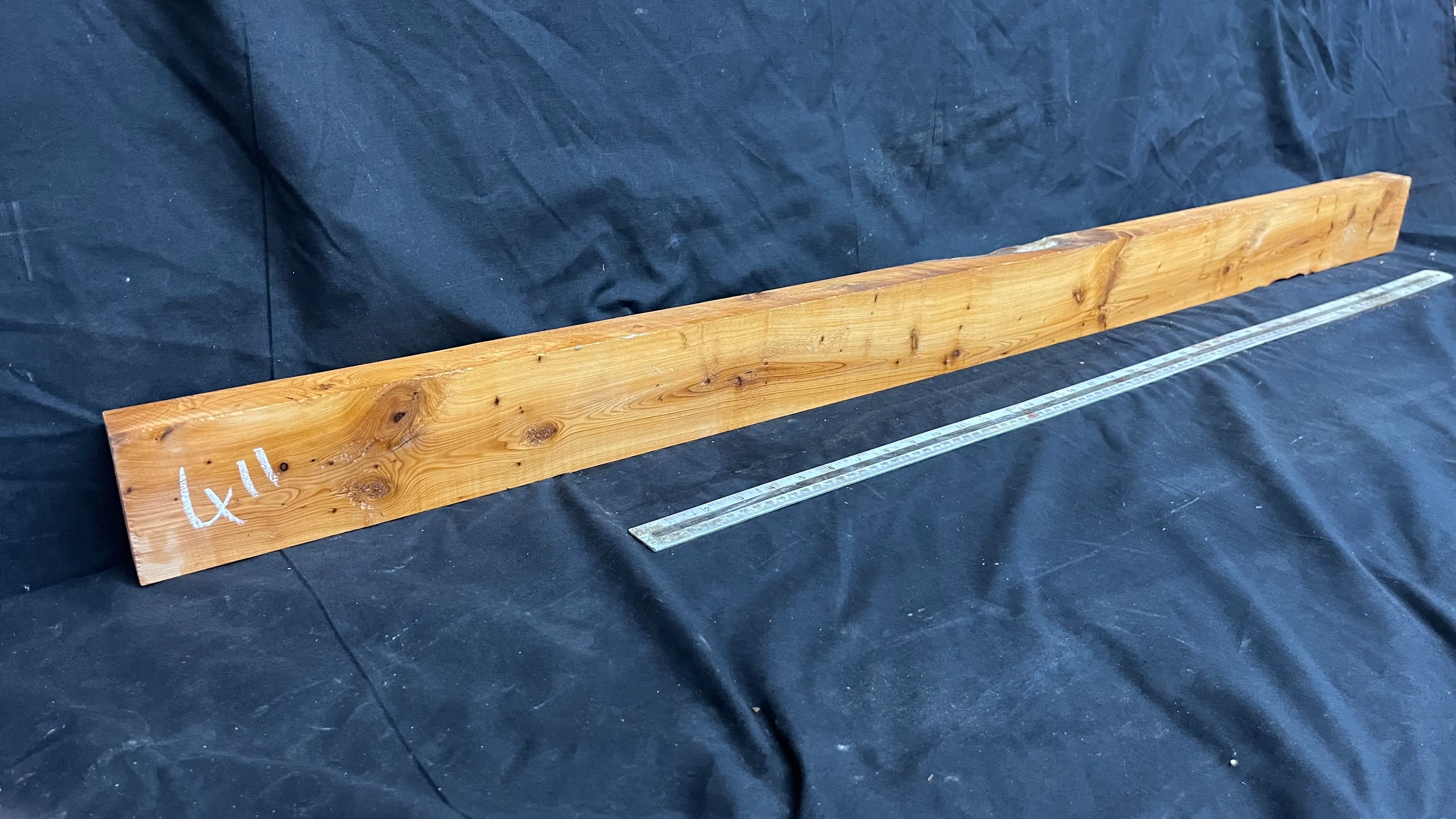 Yew, mantle piece, slab, board, block 1350 L x 86 W x 40 D mm    (411mt)
