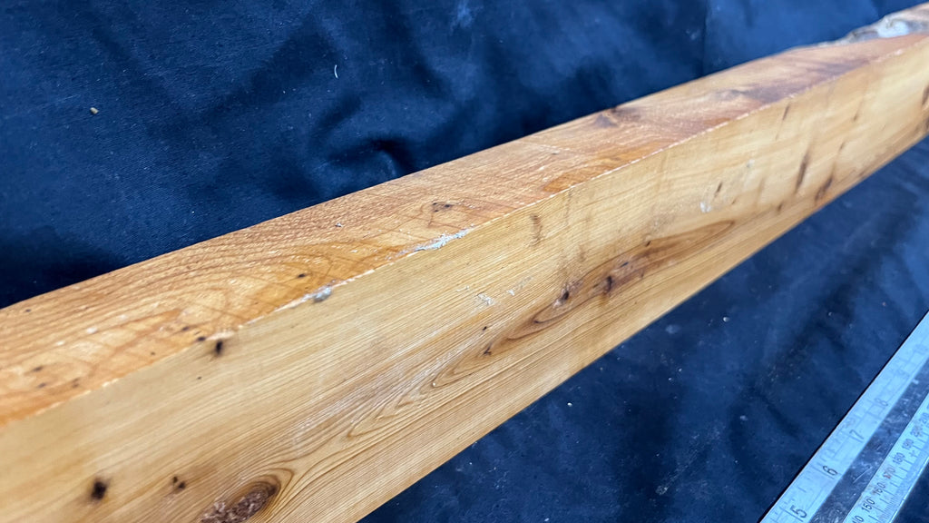 Yew, mantle piece, slab, board, block 1350 L x 86 W x 40 D mm    (411mt)