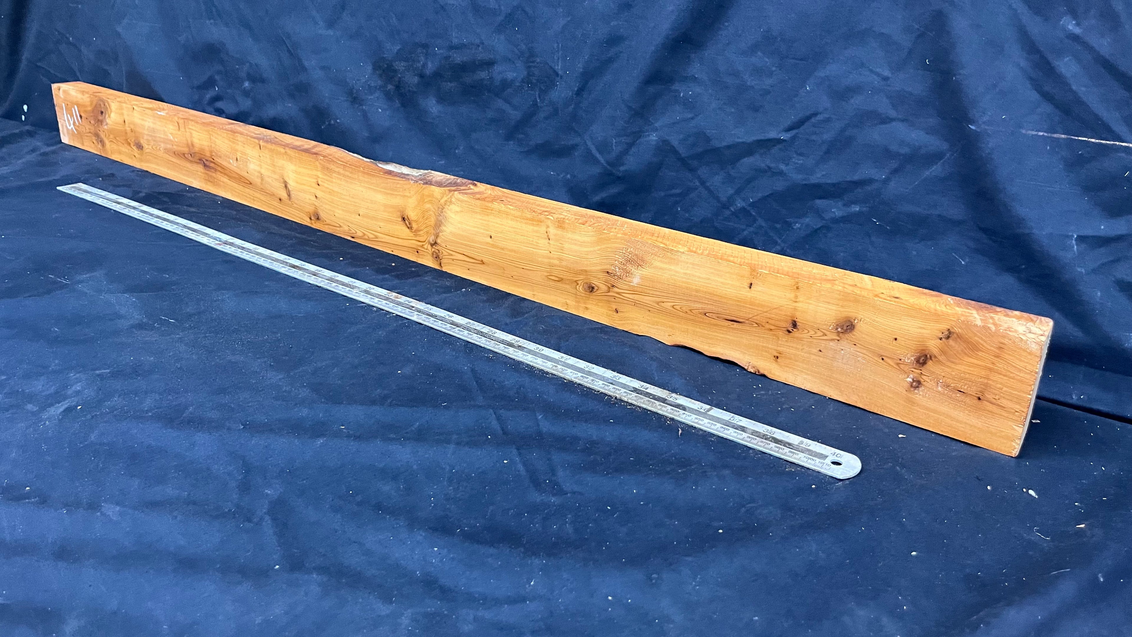 Yew, mantle piece, slab, board, block 1350 L x 86 W x 40 D mm    (411mt)