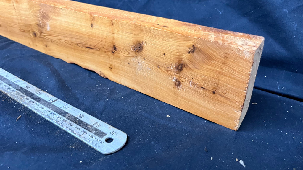 Yew, mantle piece, slab, board, block 1350 L x 86 W x 40 D mm    (411mt)