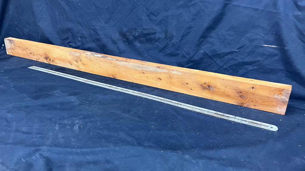 Yew, mantle piece, slab, board, block 1350 L x 86 W x 40 D mm    (411mt)
