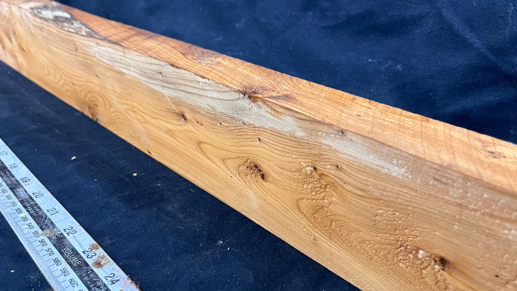 Yew, mantle piece, slab, board, block 1350 L x 86 W x 40 D mm    (411mt)