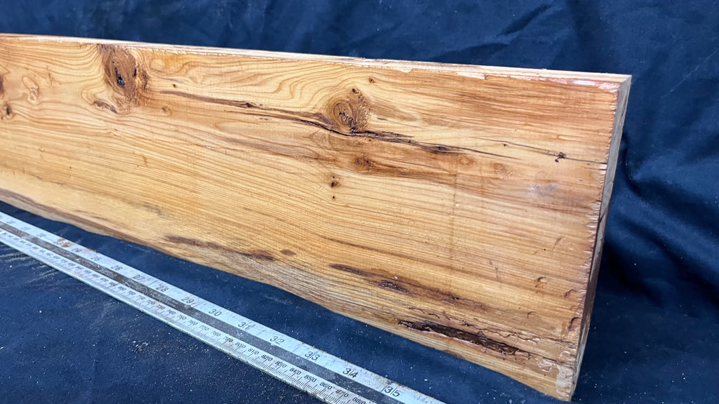 Yew, resin project, slab, board, block 967 L x 151 W x 43 D mm    (413mt)
