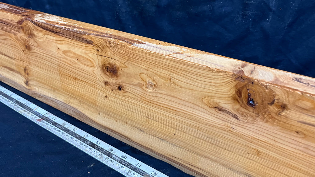 Yew, resin project, slab, board, block 967 L x 151 W x 43 D mm    (413mt)