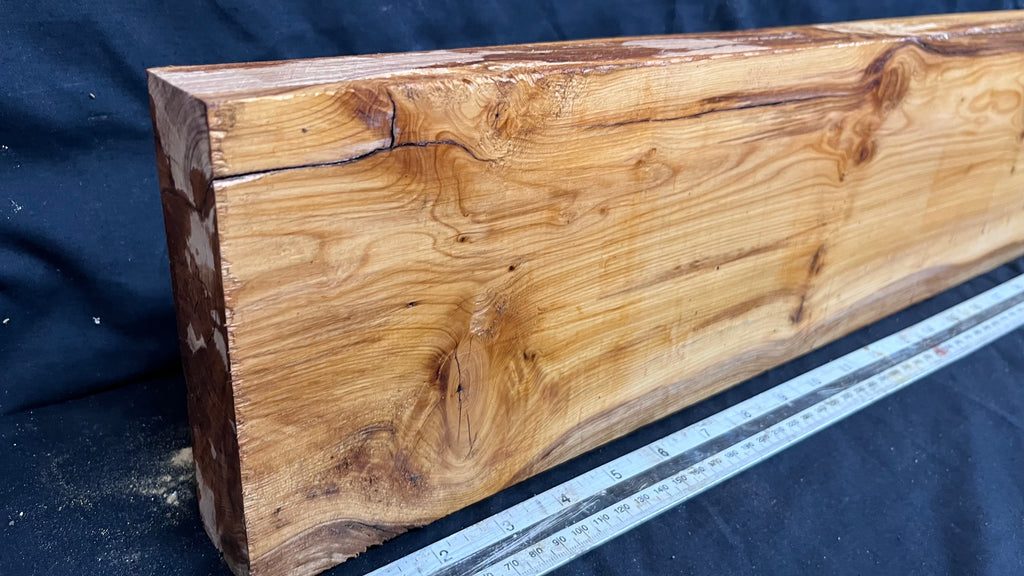 Yew, resin project, slab, board, block 967 L x 151 W x 43 D mm    (413mt)