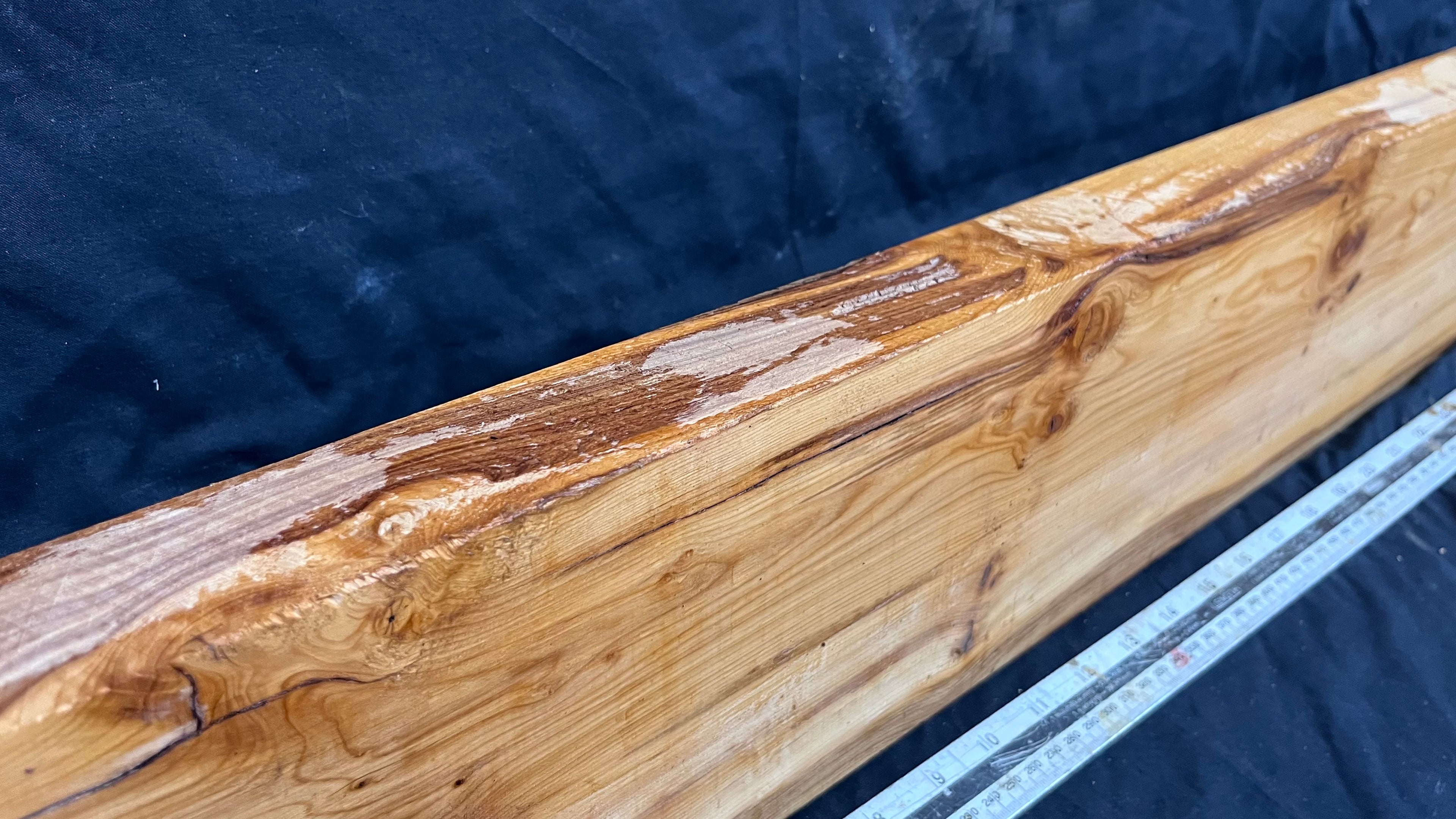 Yew, resin project, slab, board, block 967 L x 151 W x 43 D mm    (413mt)