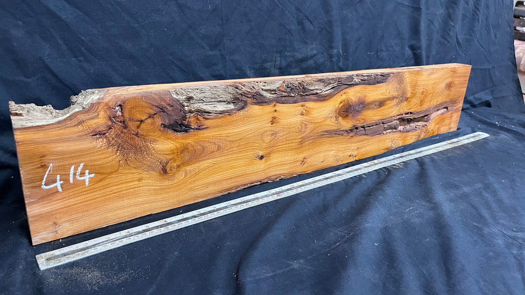 Yew, resin project, slab, board, block 962 L x 175 W x 43 D mm    (414mt)
