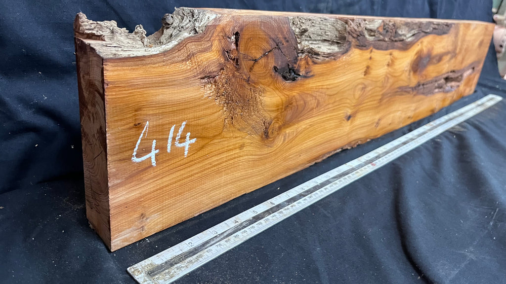 Yew, resin project, slab, board, block 962 L x 175 W x 43 D mm    (414mt)