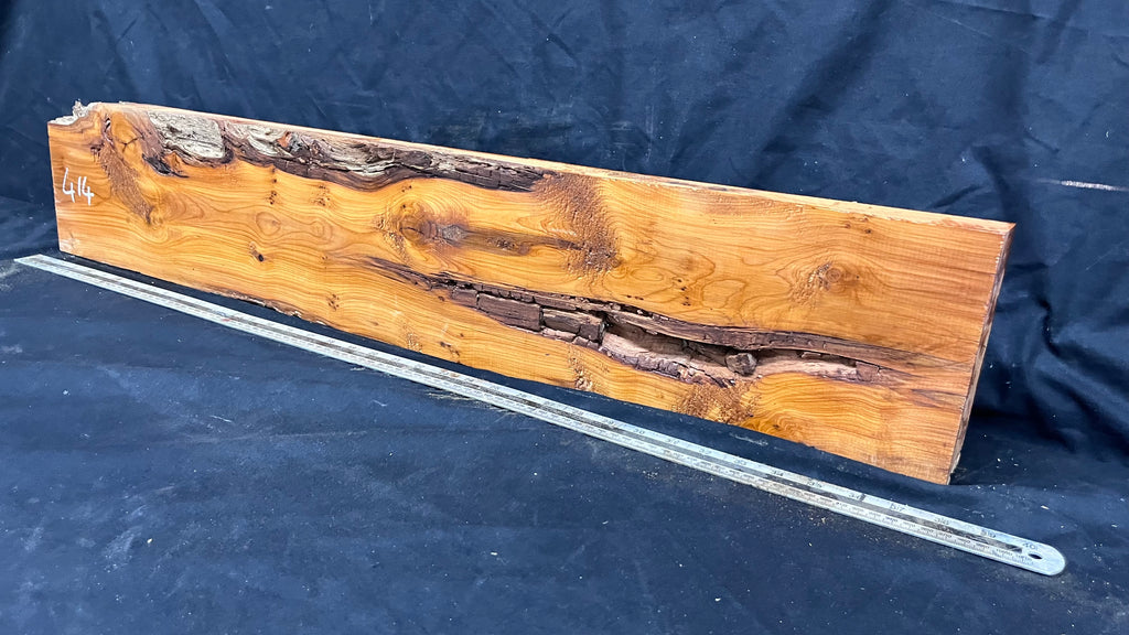Yew, resin project, slab, board, block 962 L x 175 W x 43 D mm    (414mt)
