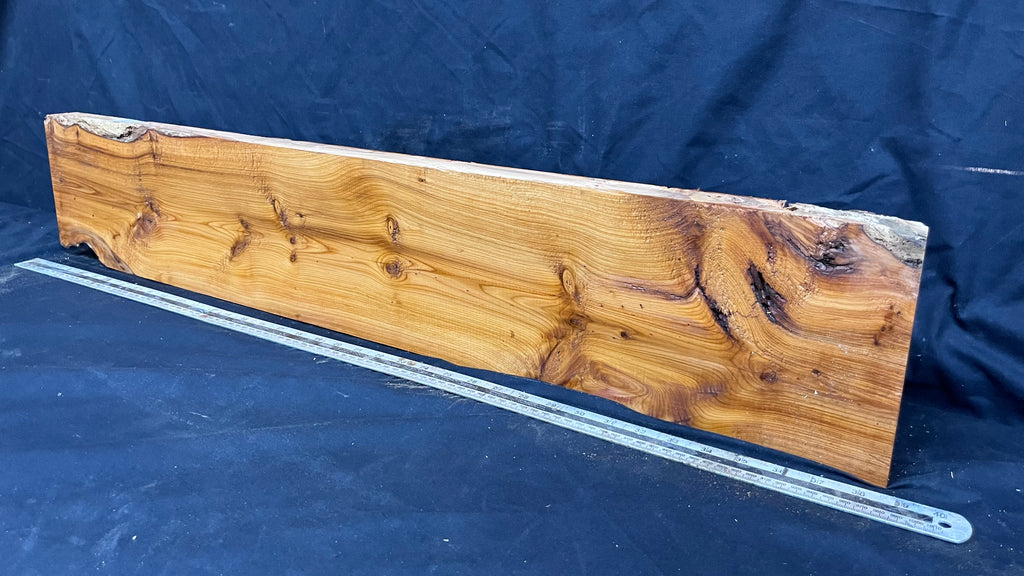 Yew, resin project, slab, board, block 962 L x 175 W x 43 D mm    (414mt)