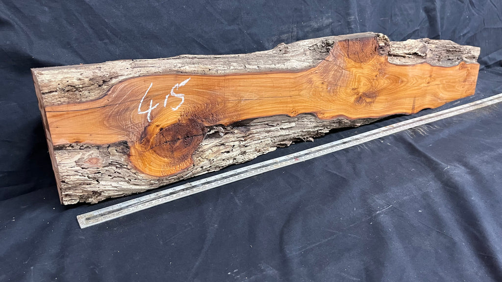Yew, resin project, slab, board, block 955 L x 182 W x 44 D mm    (415mt)