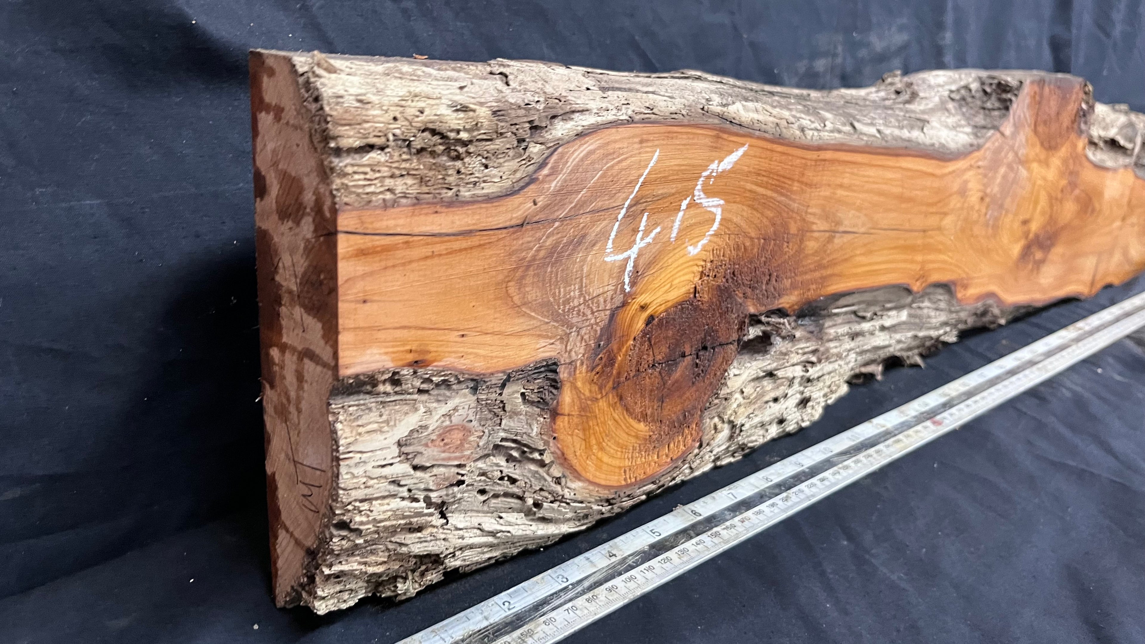 Yew, resin project, slab, board, block 955 L x 182 W x 44 D mm    (415mt)