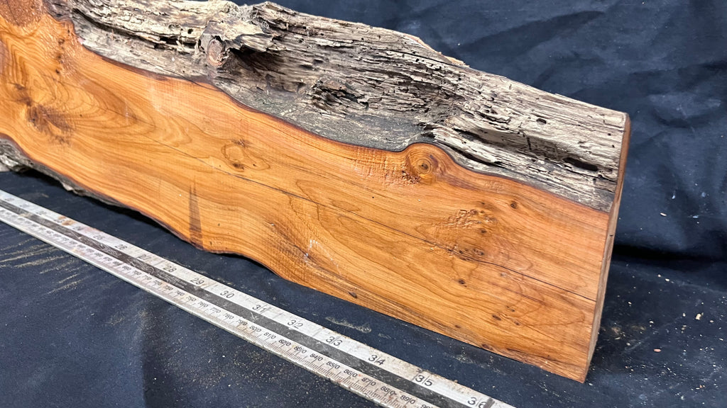 Yew, resin project, slab, board, block 955 L x 182 W x 44 D mm    (415mt)