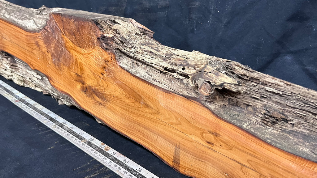 Yew, resin project, slab, board, block 955 L x 182 W x 44 D mm    (415mt)