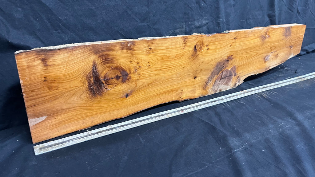 Yew, resin project, slab, board, block 955 L x 182 W x 44 D mm    (415mt)
