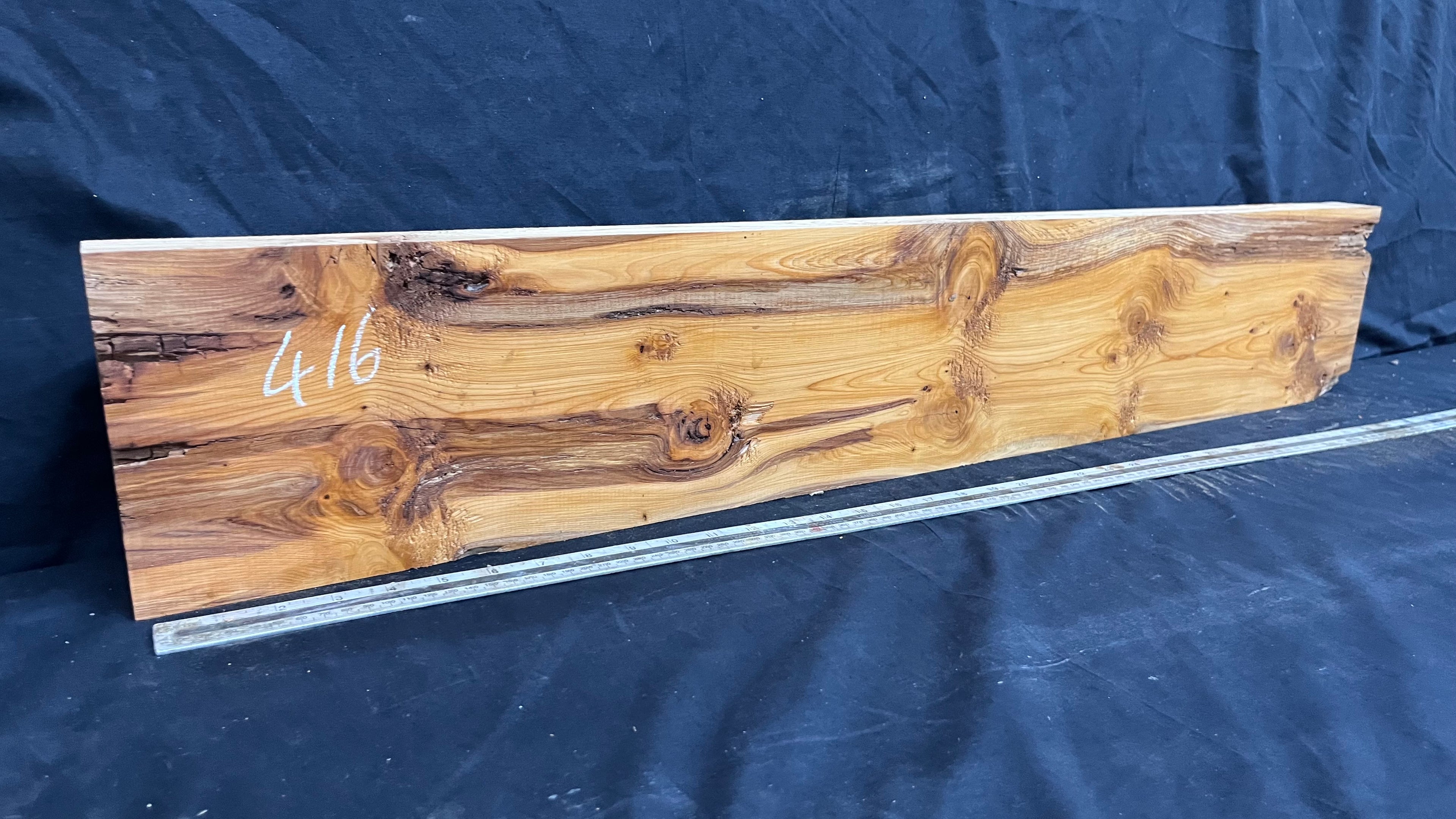 Yew, resin project, slab, board, block 981 L x 168 W x 43 D mm    (416mt)