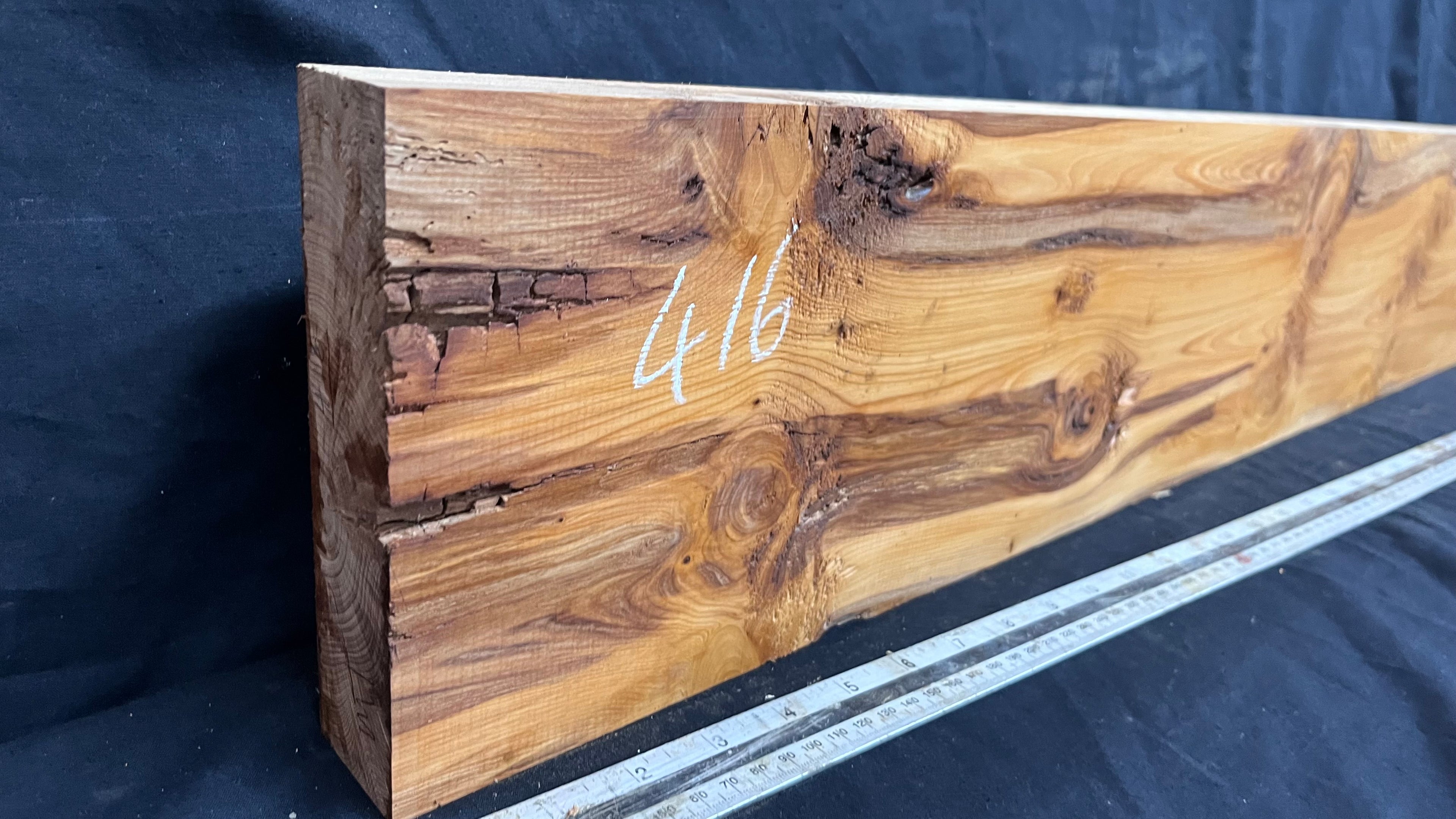 Yew, resin project, slab, board, block 981 L x 168 W x 43 D mm    (416mt)