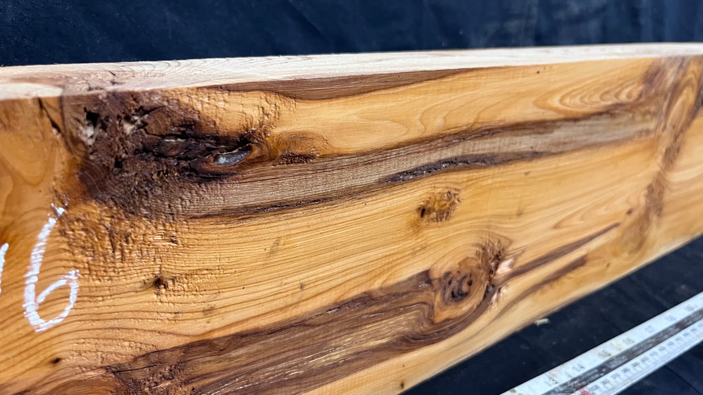 Yew, resin project, slab, board, block 981 L x 168 W x 43 D mm    (416mt)