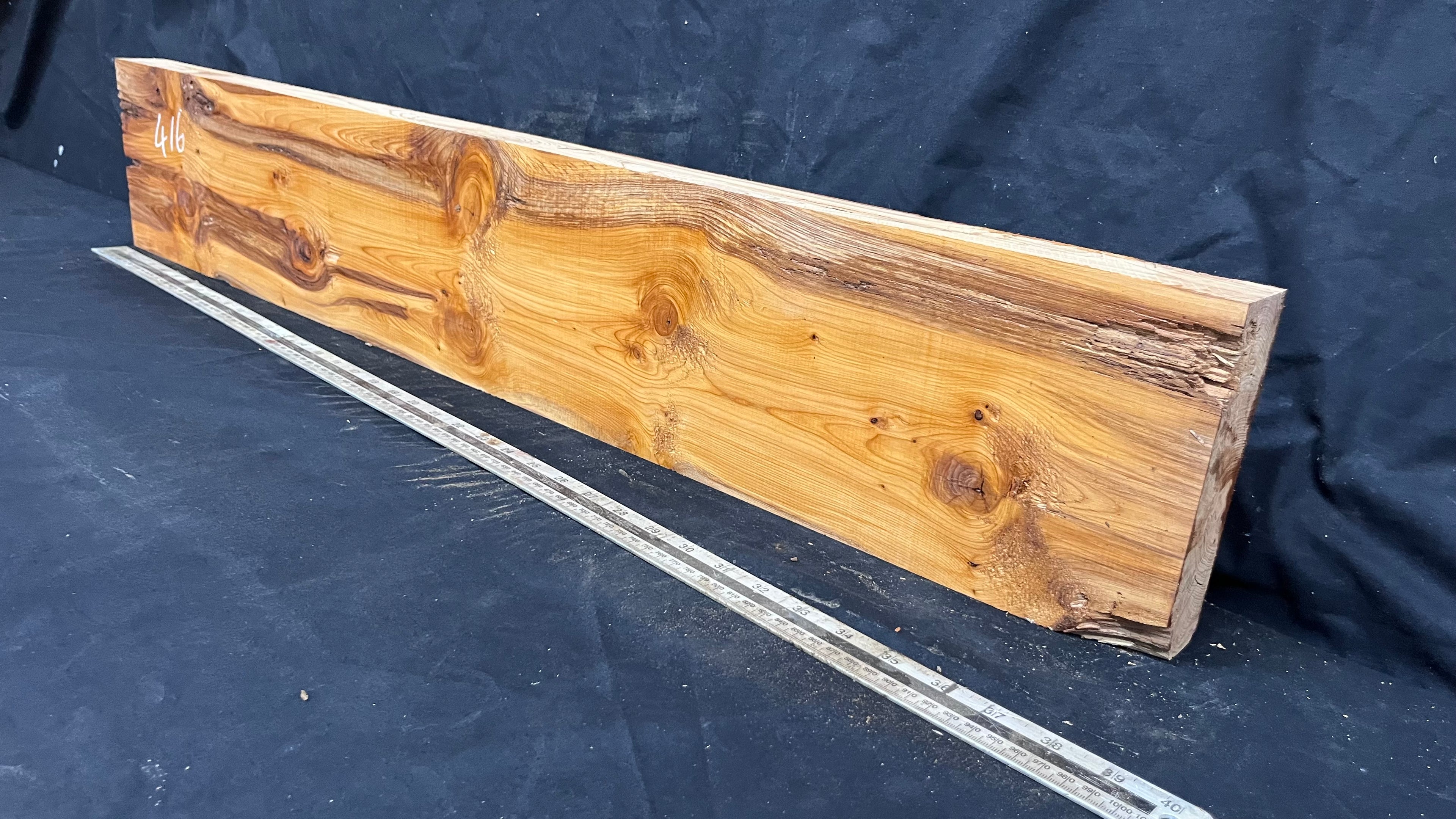 Yew, resin project, slab, board, block 981 L x 168 W x 43 D mm    (416mt)