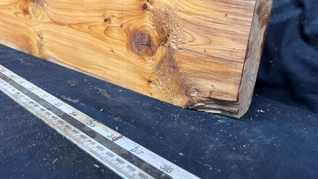 Yew, resin project, slab, board, block 981 L x 168 W x 43 D mm    (416mt)