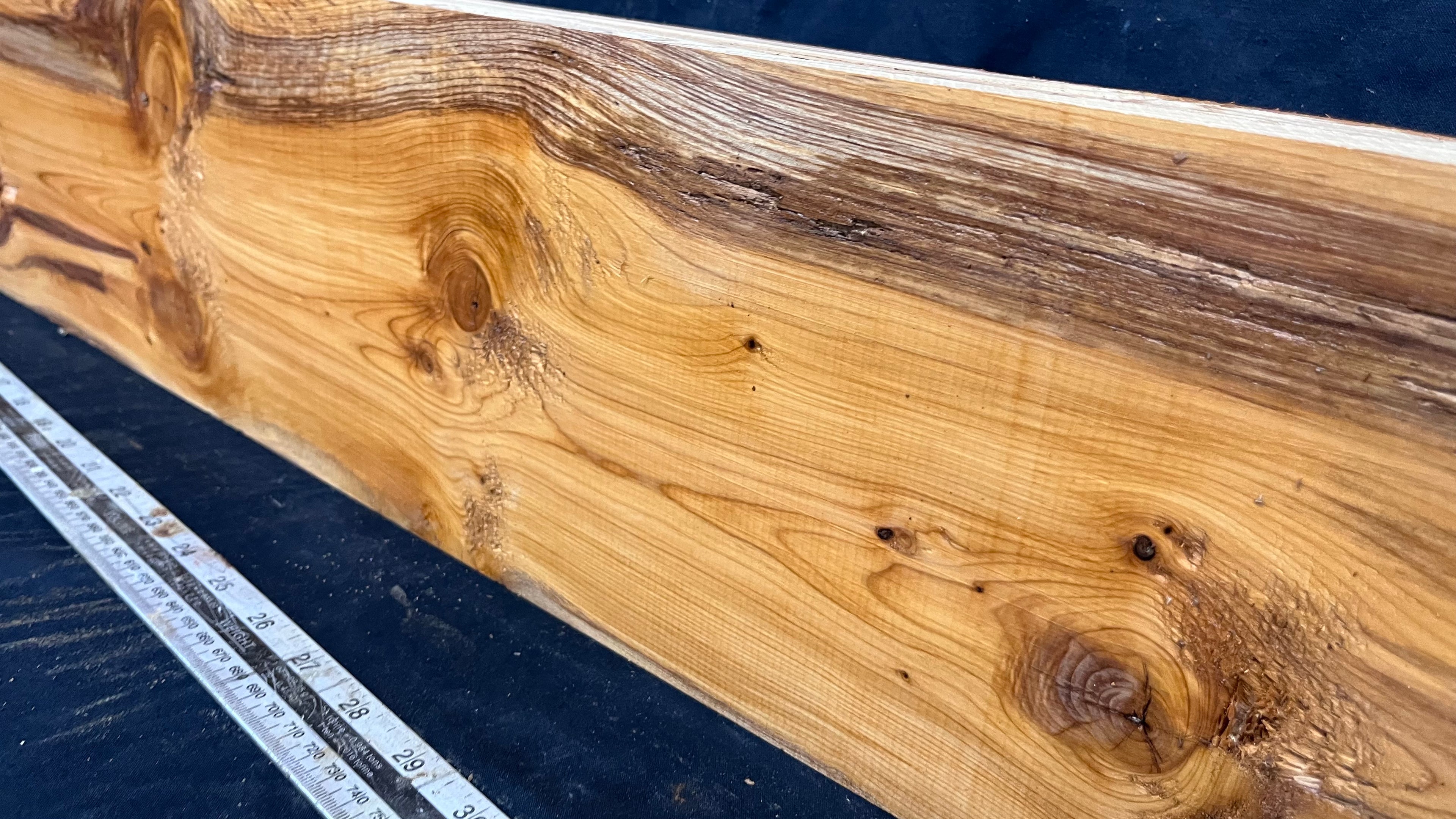 Yew, resin project, slab, board, block 981 L x 168 W x 43 D mm    (416mt)
