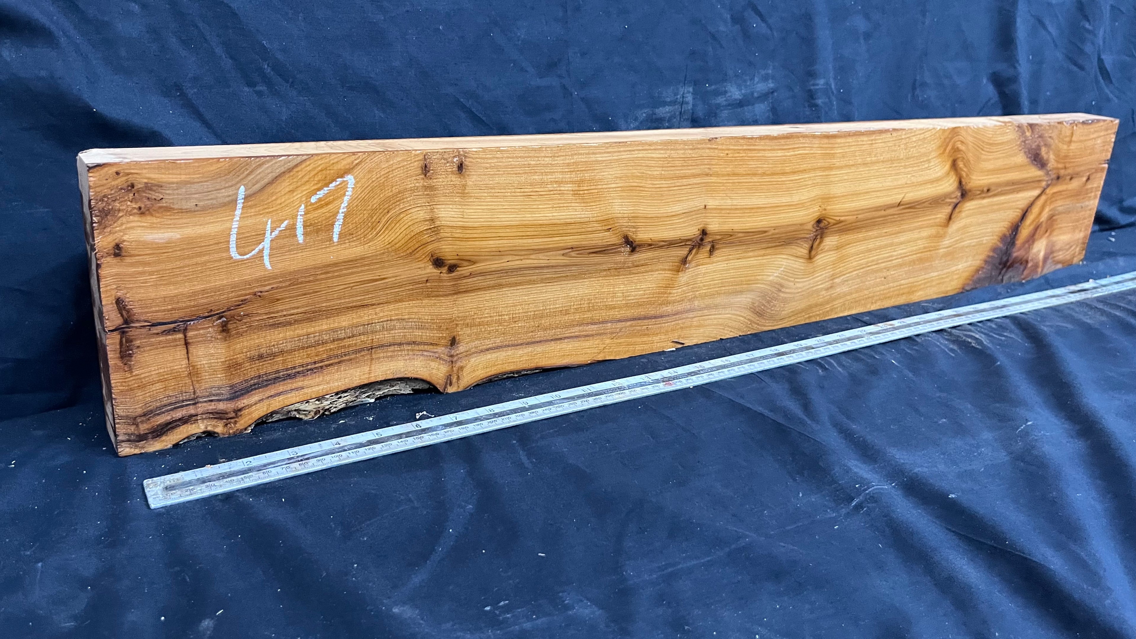 Yew, resin project, slab, board, block 975 L x 168 W x 43 D mm    (417mt)