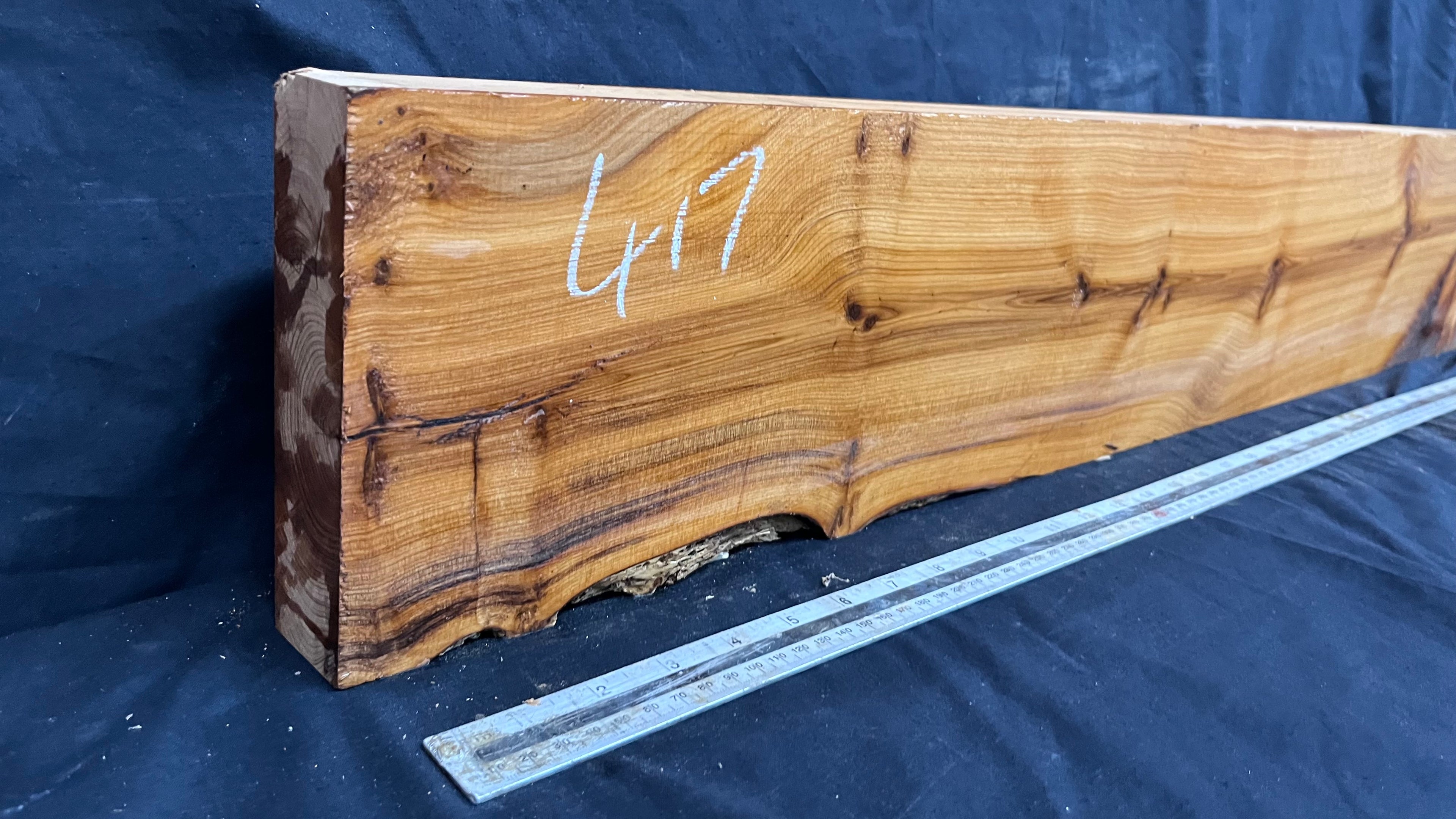 Yew, resin project, slab, board, block 975 L x 168 W x 43 D mm    (417mt)