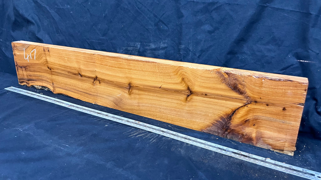 Yew, resin project, slab, board, block 975 L x 168 W x 43 D mm    (417mt)