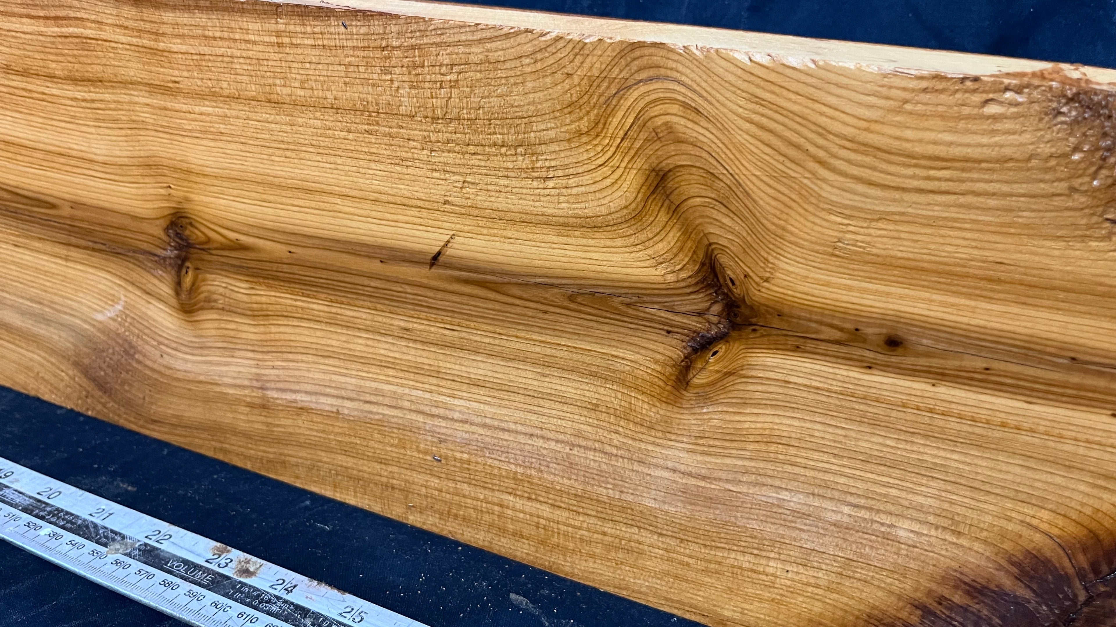 Yew, resin project, slab, board, block 975 L x 168 W x 43 D mm    (417mt)