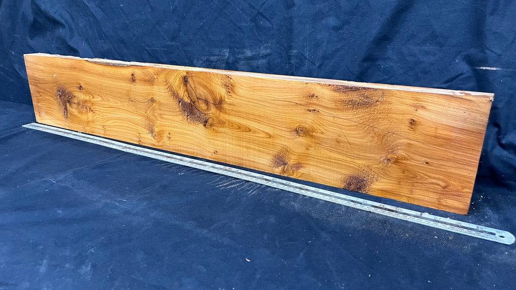 Yew, resin project, slab, board, block 975 L x 168 W x 43 D mm    (417mt)