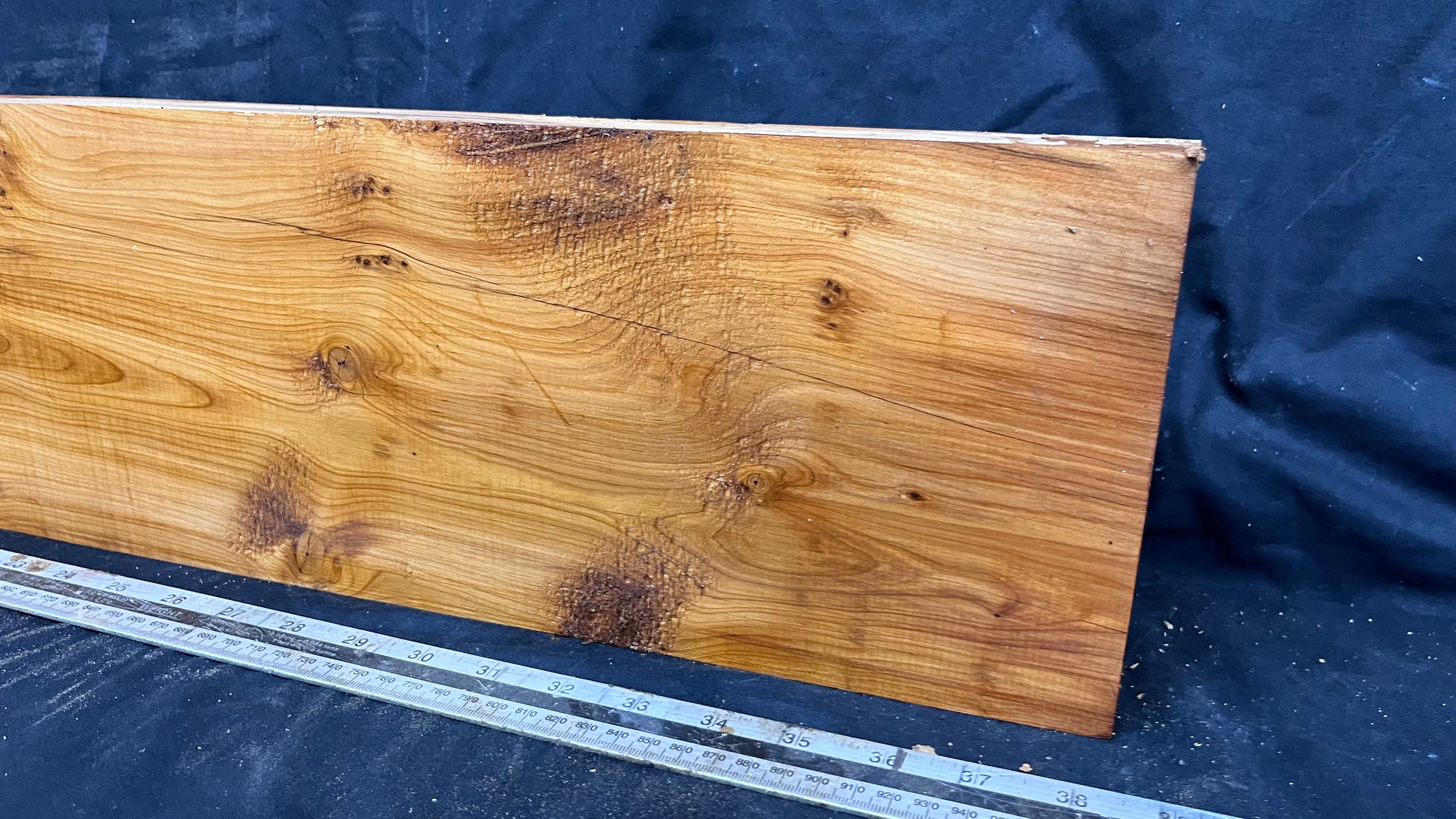 Yew, resin project, slab, board, block 975 L x 168 W x 43 D mm    (417mt)