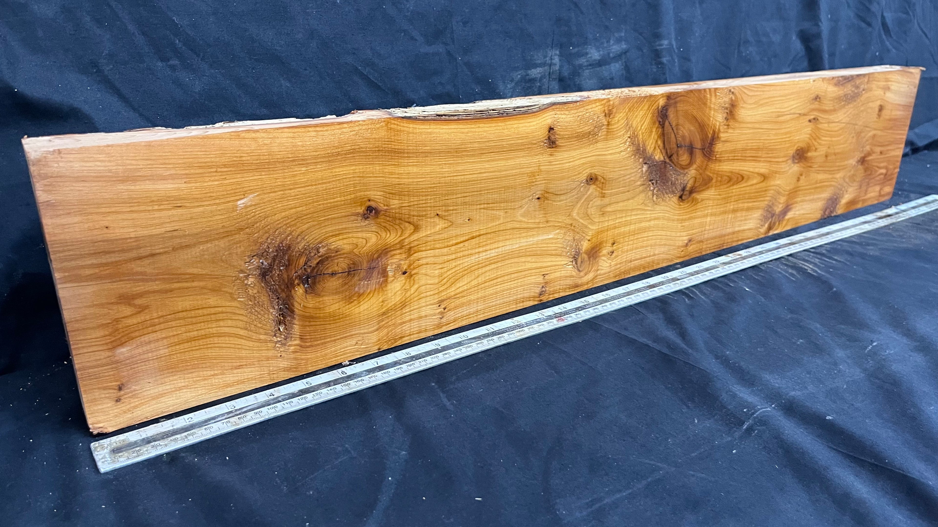 Yew, resin project, slab, board, block 975 L x 168 W x 43 D mm    (417mt)