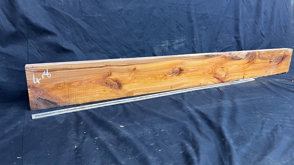 Yew, resin project, slab, board, block 1360 L x 143 W x 43 D mm    (418mt)