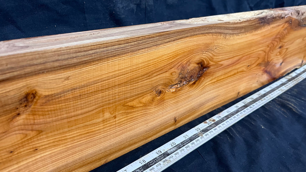 Yew, resin project, slab, board, block 1360 L x 143 W x 43 D mm    (418mt)
