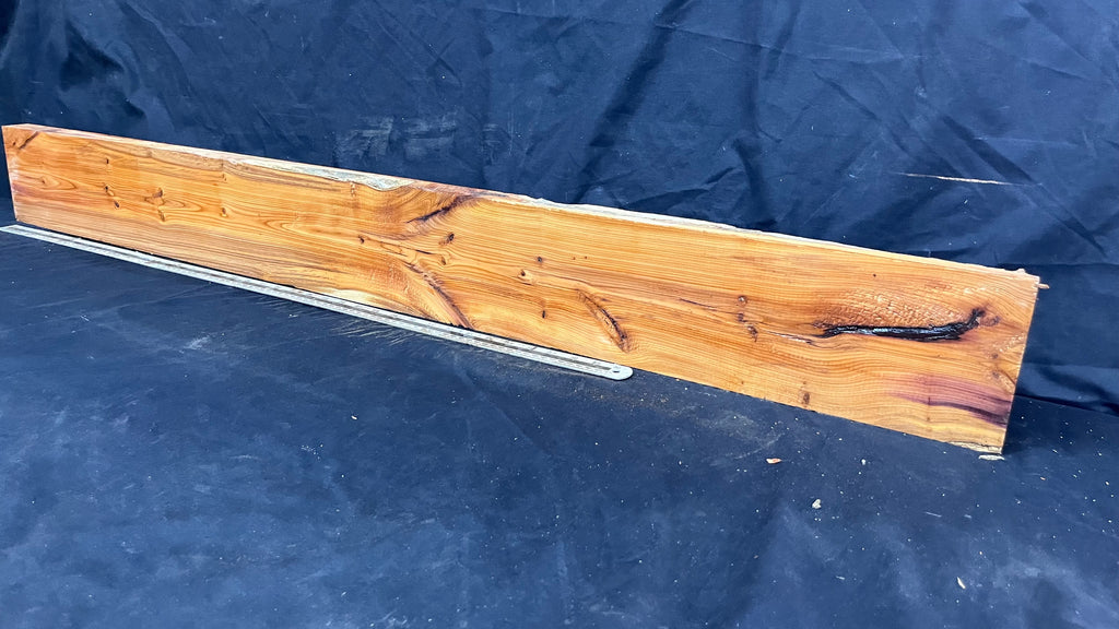 Yew, resin project, slab, board, block 1360 L x 143 W x 43 D mm    (418mt)