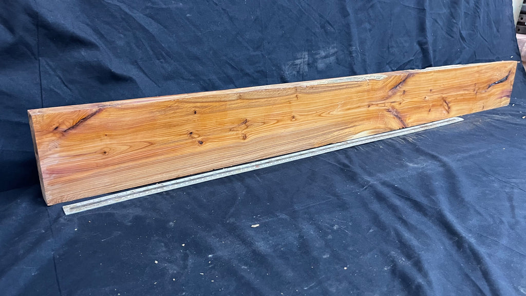 Yew, resin project, slab, board, block 1360 L x 143 W x 43 D mm    (418mt)