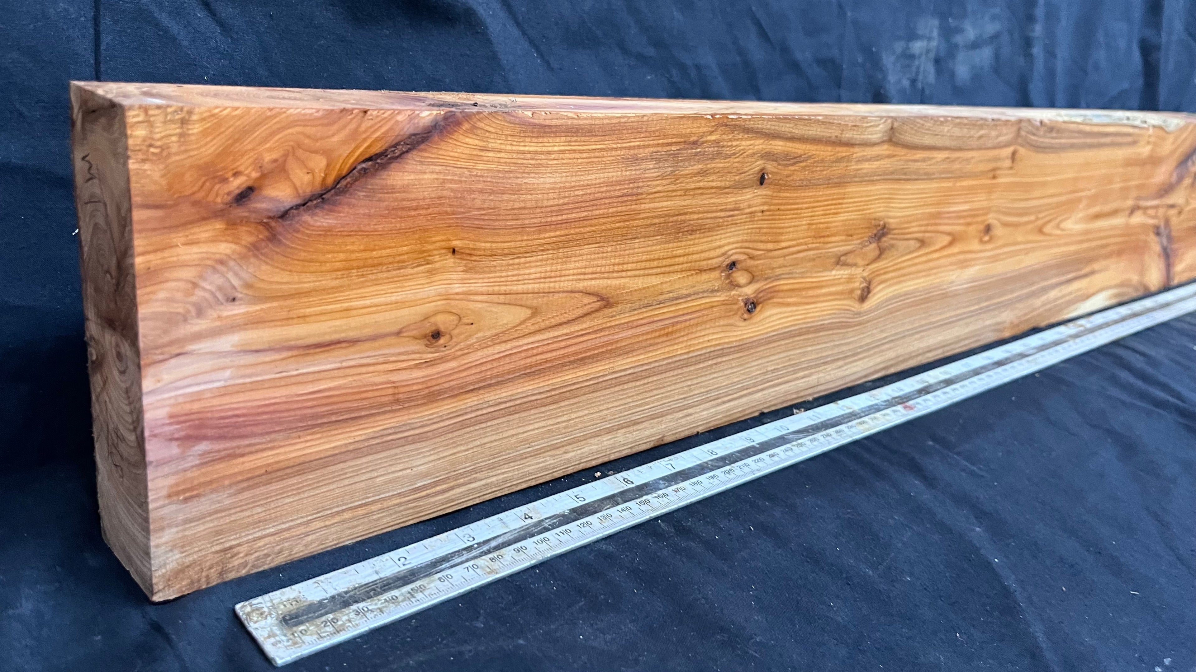 Yew, resin project, slab, board, block 1360 L x 143 W x 43 D mm    (418mt)