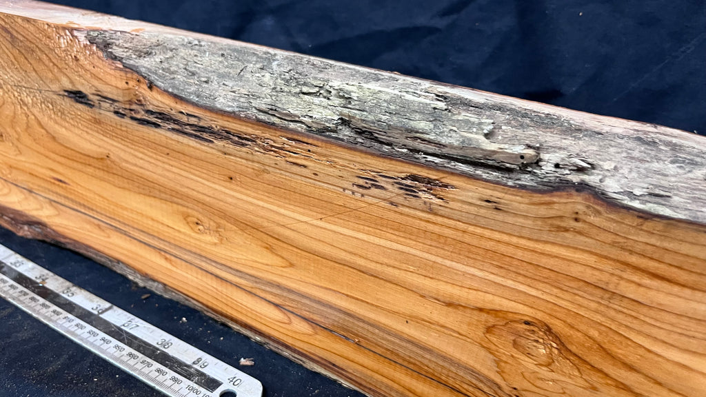 Yew, resin project, slab, board, block 1365 L x 147 W x 40 D mm    (419mt)