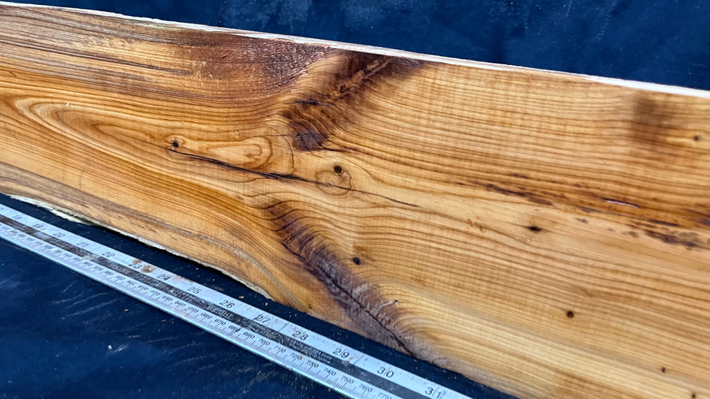 Yew, resin project, slab, board, block 1365 L x 147 W x 40 D mm    (419mt)