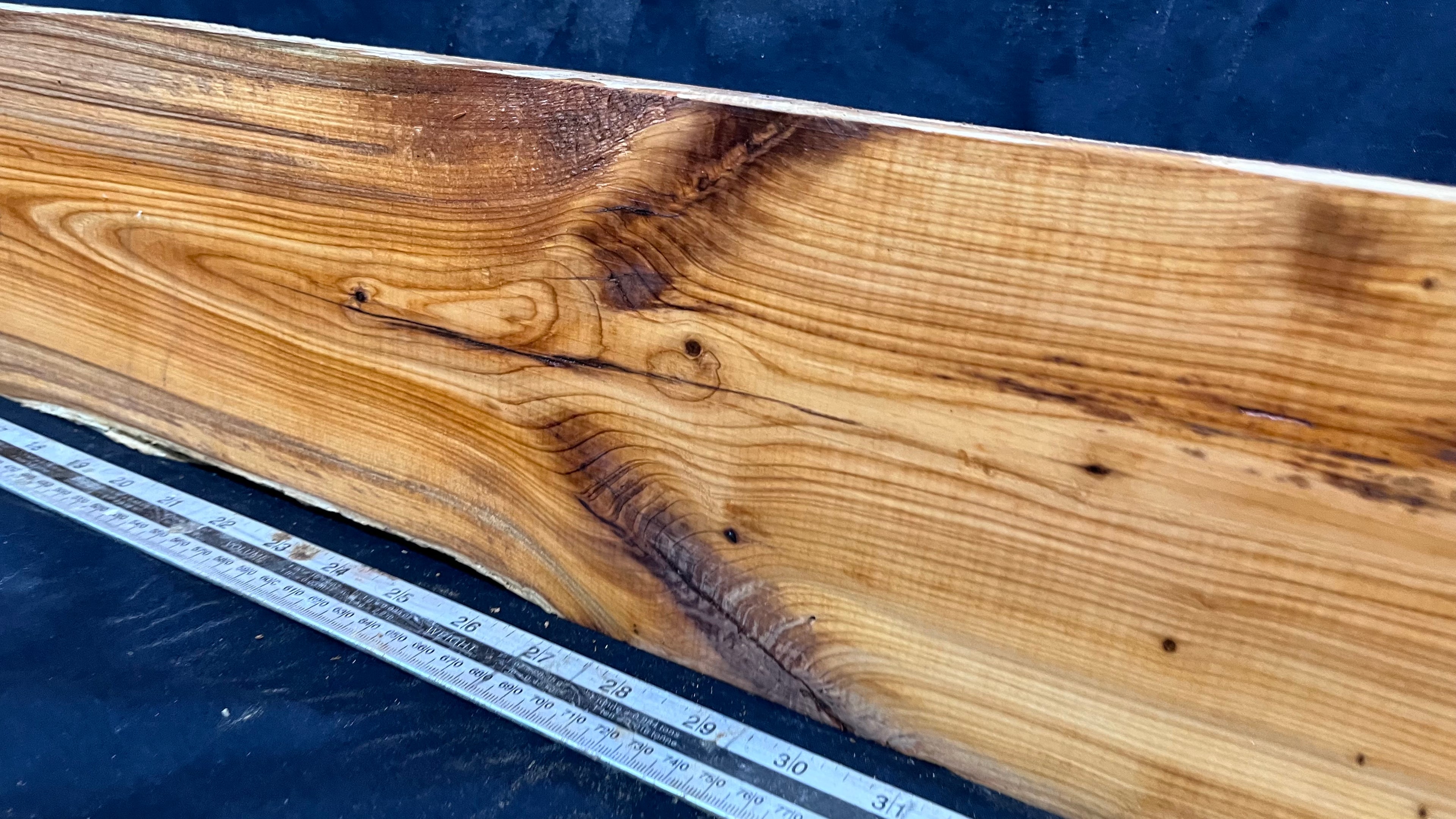 Yew, resin project, slab, board, block 1365 L x 147 W x 40 D mm    (419mt)