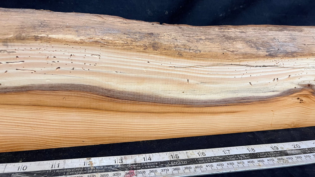 Yew, resin project, slab, board, block 880 L x 125 W x 40 D mm    (420mt)